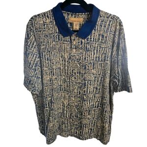 Vintage Kona Kai Trading Co. Mens Printed Polo Size L